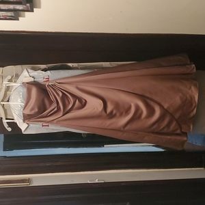Strapless Latte Wedding/ Bridesmaid/ Prom Dress